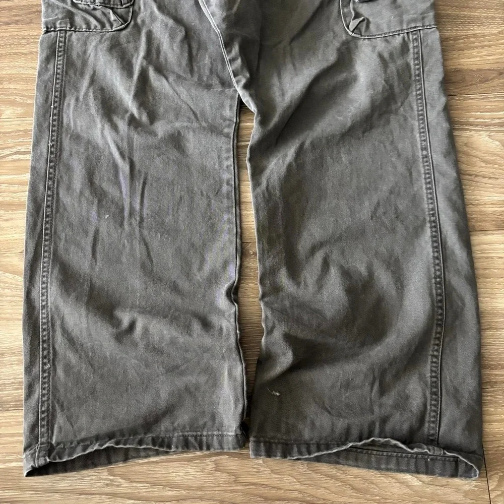 Vintage Y2K/2000s Baggy Grey Streetwear Skater Cargo Pants! 38x32